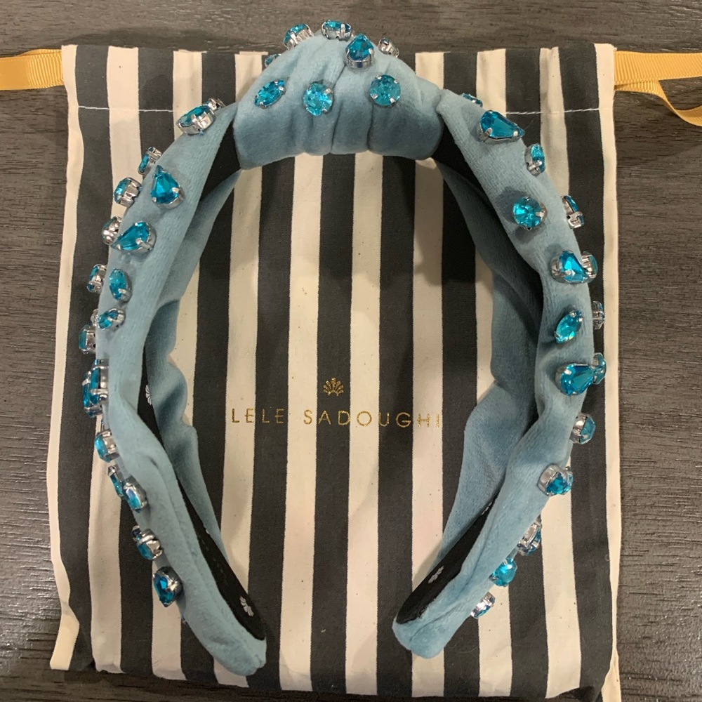 Lele Sadoughi March Aquamarine Crystal Headband